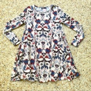NWOT Boo Hoo Floral Boho Knit Long Sleeve Dress 4
